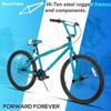 HH HILAND 24 inch BMX Bike for for Teen Bike and Adult Bikes, Beginner-Level BMX to Advanced Riders with 2 Pegs, Bicycles for Men and Women Blue view 2
