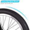 HH HILAND 24 inch BMX Bike for for Teen Bike and Adult Bikes, Beginner-Level BMX to Advanced Riders with 2 Pegs, Bicycles for Men and Women Blue view 4