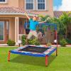 Goplus 36 Square Toddler Trampoline, Foldable Mini Trampoline for Kids, Indoor Outdoor Fitness Rebounder with Foam Covered Handle & Safety Padded Cover, Gift for Boys and Girls, Max Load 330LBS view 2