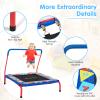 Goplus 36 Square Toddler Trampoline, Foldable Mini Trampoline for Kids, Indoor Outdoor Fitness Rebounder with Foam Covered Handle & Safety Padded Cover, Gift for Boys and Girls, Max Load 330LBS view 3