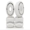 Shark Wheel White 54mm Twisted Skateboard Wheels, Wheels for Skateboarding, Outdoor Skating Wheels (54mm, White) view 1
