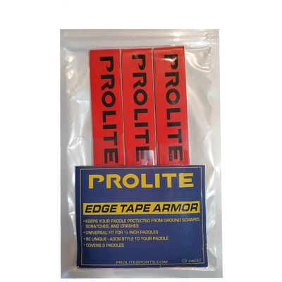 PROLITE Pickleball Paddle - Edge Tape Armor (3-Pack, Red w/Black Logo)