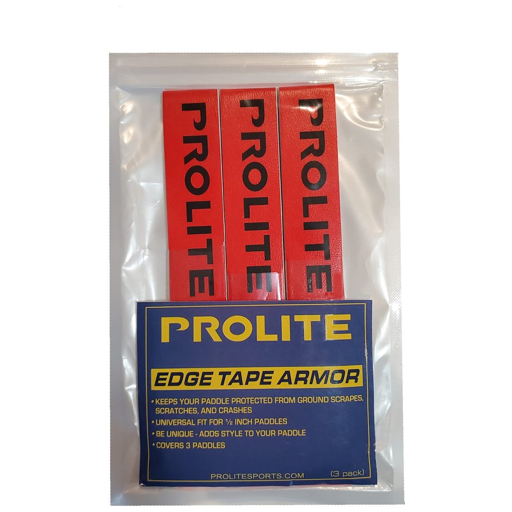 PROLITE Pickleball Paddle - Edge Tape Armor (3-Pack, Red w/Black Logo)