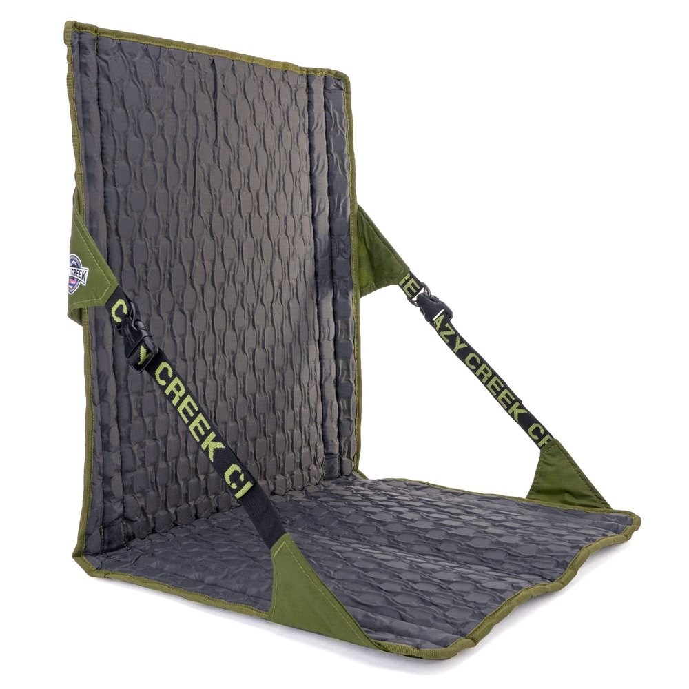 Crazy Creek HEX 2.0 LongBack Chair for Backpacking, Camping and Stadium Use, Extra Width & Back Height for Comfort, 250 LBS Weight Capacity, Adjustable Straps w/Rock Lockster (R) Buckles