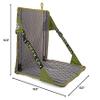Crazy Creek HEX 2.0 Original Chair for Camping, Stadium Seating & More, Comfort on All Terrains, Adjustable Straps, Compact Design, Water-Resistant,Olive/Slate view 3