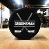 Buffalo Bottle Craft Groomsman Hockey Puck Gift for The Best Man Printed Puck - Official Size- Custom Wedding Hockey Puck Proposal Gift Ring Bearer, Officiant view 4