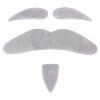 Sonew Funny Fake Mustaches Eyebrows, Party Halloween Christmas Lively Fake Costume Beard, Festive Performance Cosplay Self Adhesive Novelty Mustache, White view 1