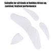 Sonew Funny Fake Mustaches Eyebrows, Party Halloween Christmas Lively Fake Costume Beard, Festive Performance Cosplay Self Adhesive Novelty Mustache, White view 4