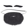 Sonew Funny Fake Mustache Eyebrow, Black Novelty Christmas Costume Fake Hair, for Costume Halloween Christmas Cosplay and Party Decoration(Blue paper card) view 1