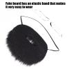 Sonew Funny Fake Mustache Eyebrow, Black Novelty Christmas Costume Fake Hair, for Costume Halloween Christmas Cosplay and Party Decoration(Blue paper card) view 4
