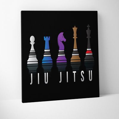 Damdekoli Chess Jiu Jitsu Poster (18 x 24 Inches - Canvas)