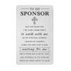Laluminter Confirmation Sponsor Gifts - May God Bless You Sponsor Engraved Wallet Card for Women Men - Thank You Card to My Sponsor view 1
