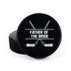 Buffalo Bottle Craft Groomsman Hockey Puck Gift for The Best Man Printed Puck - Official Size- Custom Wedding Hockey Puck Proposal Gift Ring Bearer, Officiant view 1