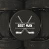 Buffalo Bottle Craft Groomsman Hockey Puck Gift for The Best Man Printed Puck - Official Size- Custom Wedding Hockey Puck Proposal Gift Ring Bearer, Officiant view 3