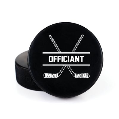 Buffalo Bottle Craft Groomsman Hockey Puck Gift for The Best Man Printed Puck - Official Size- Custom Wedding Hockey Puck Proposal Gift Ring Bearer, Officiant