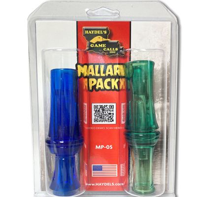 Haydel's Game Calls Inc. MP-05 Mallard Pack Featuring The Double Reed RL-99 Redleg Mallard Duck Call and The Single Reed SZ-05 Shizzle Duck Call