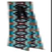 Showman Teal Southwest Design Nylon Off Billet