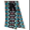 Showman Teal Southwest Design Nylon Off Billet view 1
