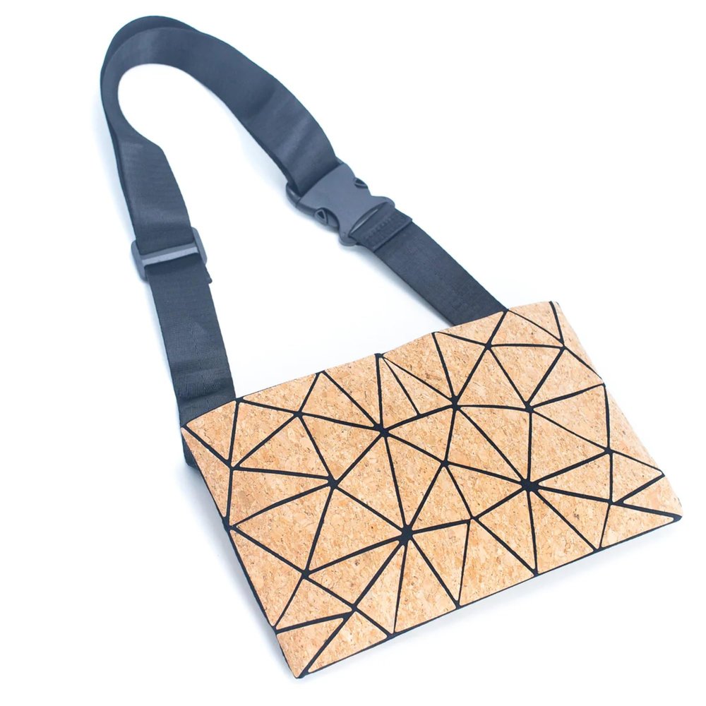 Cork Fanny Pack Waist Bag Pack Lightweight Belt Bag for Travel Sports Hiking Eco Friendly Gift Sustainable Vegan