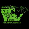 Iowa Van Meter Monster - Cryptid Hunting T Shirt - Large - Black view 2