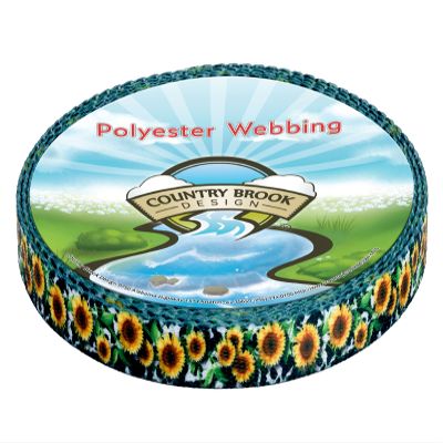 Country Brook Design - Dairy Fields Polyester Webbing (3/4 Inch, 20 Yards)