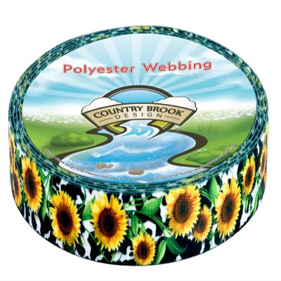 Country Brook Design - Dairy Fields Polyester Webbing (1 Inch, 50 Yards)