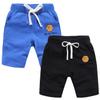 EISHOW 2-Pack Baby Boys Girls Shorts Basketball Soccer Funny Print Short Pants Soft Cotton Shorts with Drawstring Pockets view 1