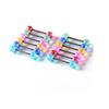 COLORFUL BLING Candy Color Tongue Rings Set Ball Nipple Ring Piercing 14G Surgical Steel Acrylic Barbell Tongue Retainer Bar for Women Men Body Jewelry Length 16mm-12pcs view 1