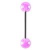 COLORFUL BLING Candy Color Tongue Rings Set Ball Nipple Ring Piercing 14G Surgical Steel Acrylic Barbell Tongue Retainer Bar for Women Men Body Jewelry Length 16mm-12pcs view 4