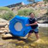 Hardcore River Tube with Durable Triple-Layer PVC, Ergonomic Seven-Sided Design, Intuitive Handles, and C7 Valve Inflation  Ideal for Tubing Adventures 50" Blue view 4