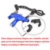 AMEYXGS Archery Release Aids 3/4 Fingers Automatic Compound Bow Release Trigger Thumb Release for Compound Bow Accessory (Red) view 3
