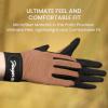 FINGER TEN Horse Riding Gloves Kids Boys Girls Equestrian Ride Youth 1/2 Pair, Color Black Blue Summer Comfortable Grip for Kid Age 5-13 (Kids-Brown, Medium) view 3
