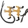 AMEYXGS Archery Release Aids 3/4 Fingers Automatic Compound Bow Release Trigger Thumb Release for Compound Bow Accessory (Gold) view 1