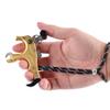 AMEYXGS Archery Release Aids 3/4 Fingers Automatic Compound Bow Release Trigger Thumb Release for Compound Bow Accessory (Gold) view 2