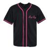 Men's Next Friday Pinky's Record Movie 90s Hip Hop Stitched Sports Fan Baseball Jersey Clothing for Party Black Pink (Black, XXXL) view 2