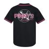Men's Next Friday Pinky's Record Movie 90s Hip Hop Stitched Sports Fan Baseball Jersey Clothing for Party Black Pink (Black, XXXL) view 3
