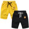 EISHOW 2-Pack Baby Boys Girls Shorts Basketball Soccer Funny Print Short Pants Soft Cotton Shorts with Drawstring Pockets view 1