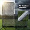 Doubleriver L Screen Baseball Net 7x7, Portable Pitching Guard for Batting Practice, 32mm Thick Steel Tube Frame with Low Rebound Mesh, Protective Safety Gear for Coaches and Teams view 3