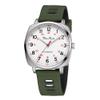 Diaofendi Waterproof Nurse Watch for Medical Professionals,Women Men, 24 Hour with Second Hand, Military Time Easy to Read Dial (Silver-ArmyGreen Black) view 1