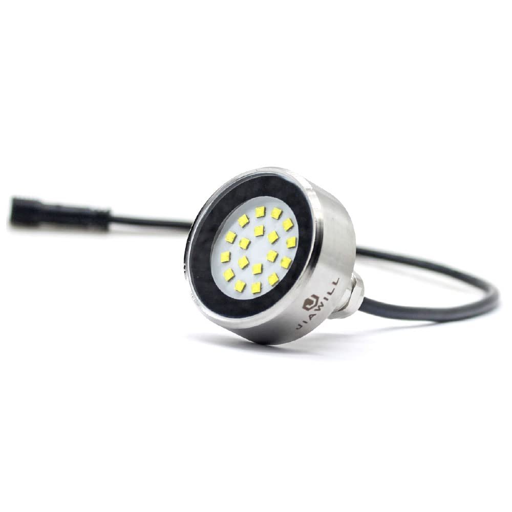 Jiawill Boat Drain Plug Light Smart Control System Use Out of Water DC 9~32V 316L Stainless Steel