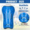 Zhanmai 8 Pairs Kids Soccer Shin Guards Youth Protective Soccer Socks Sport Shin Pads Guard Sleeves Calf Protective Soft Colorful Gear for Football Games 3-15 Years Old Girls Boys Toddler Child Teens view 2