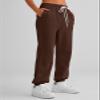 AUTOMET Women's Cinch Bottom Sweatpants Athletic Joggers Lounge Pants with Pockets Brown XXL view 4