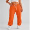 AUTOMET Women's Cinch Bottom Sweatpants Athletic Joggers Lounge Pants with Pockets Orange XXL view 3