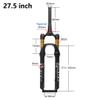 LvTu Suspension Forks 27.5 inch Manual Lockout MT-27.5D Mountain Bike Tapered Air Front Forks view 2