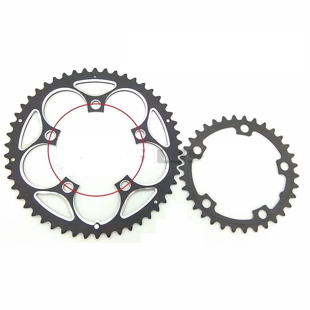 Crankset BCD110 Chain Wheel BCD 110 MM Sprockets 50T 48T 46T 34T Road Bicycle Chainwheel Folding Bike Chainring Double Crown (34T)
