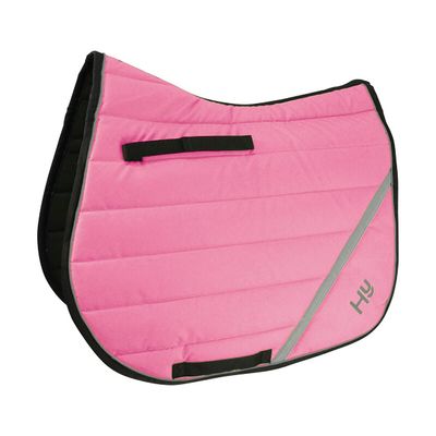 HY Reflector Horse Saddlepad (Pony/Cob) (Pink)
