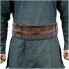 HiiFeuer Viking Wide Armor Corset Belt, Medieval Faux Leather Knight LARP Costume (Brown) view 1