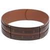 HiiFeuer Viking Wide Armor Corset Belt, Medieval Faux Leather Knight LARP Costume (Brown) view 3