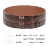 HiiFeuer Viking Wide Armor Corset Belt, Medieval Faux Leather Knight LARP Costume (Brown) view 4