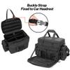 samdew Patrol Bag Law Enforcement, Duty Bag for Police Equipment with 2 Detachable MOLLE Pouches & Laptop Layer (up to 15.6"), Bailout Tactical Organizer for Car Front Seat, Black view 4